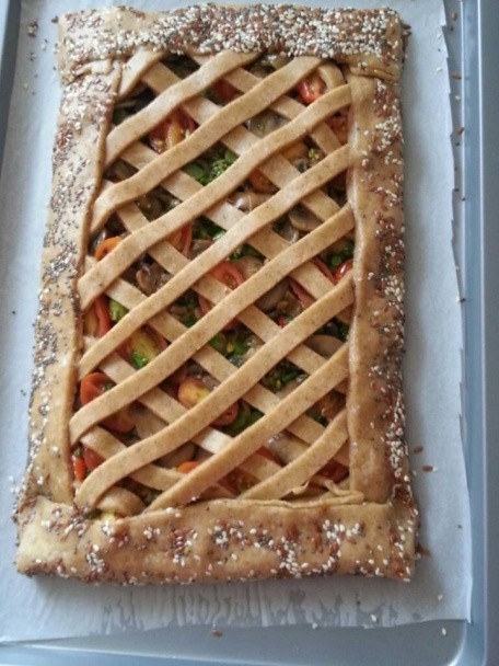 Hubovo-cibuľový slaný koláč (fotorecept) - obrázok 10