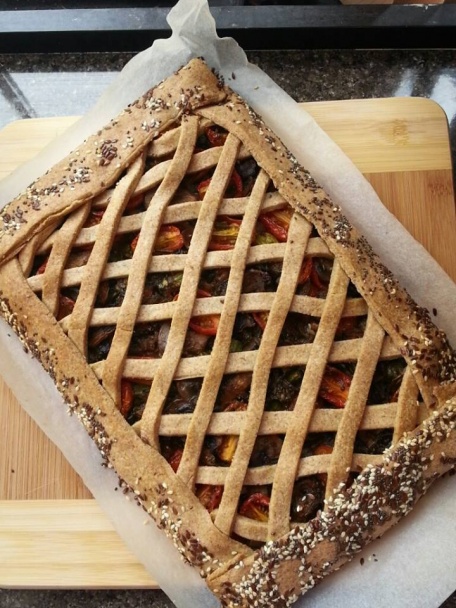 Hubovo-cibuľový slaný koláč (fotorecept) - obrázok 11