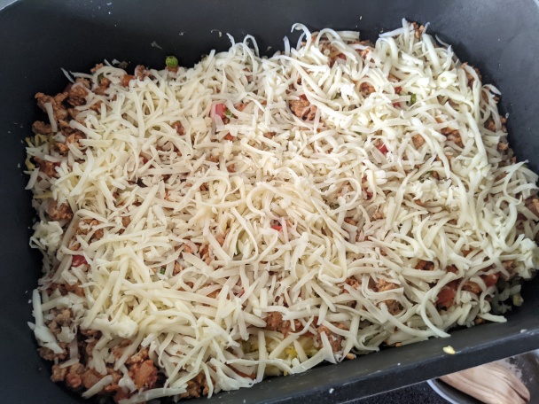 Zapekané zemiaky s cuketou a mletým mäsom (fotorecept) - obrázok 4