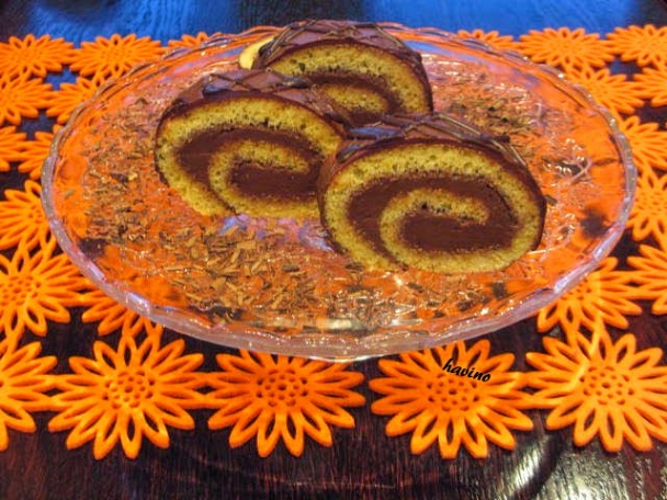 Roláda s čokoládovo smotanovým krémom (fotorecept) - obrázok 4