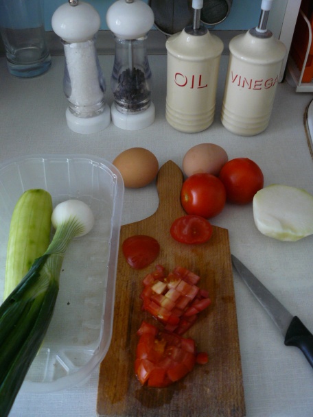 Vajíčkovo zeleninový šalát - obrázok 1