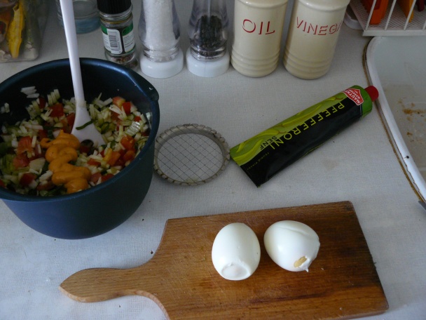 Vajíčkovo zeleninový šalát - obrázok 2