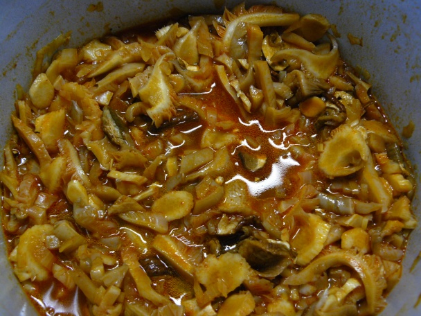 Hubovo sójový perkelt s tvarohovými haluškami - obrázok 5