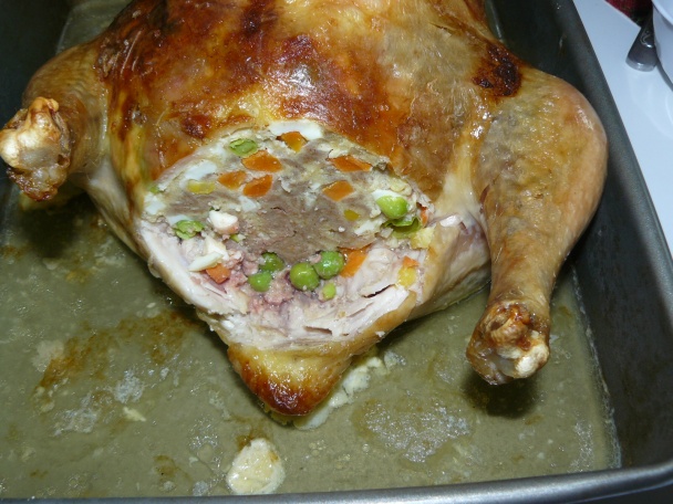 Pečené kura s netradičnou plnkou - obrázok 4