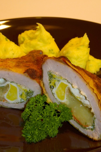 Vyprážané plnené rebierko (fotorecept) - obrázok 7