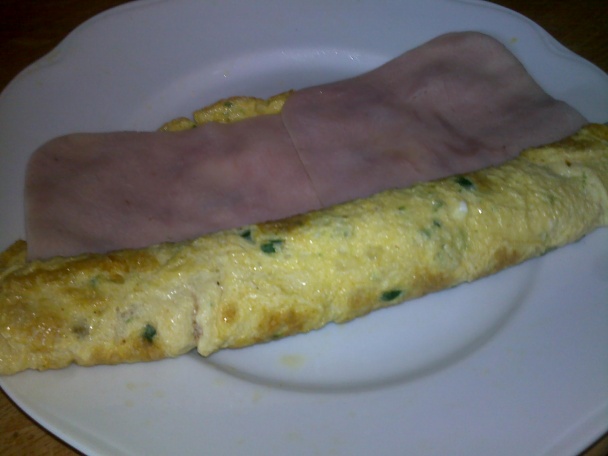 Roládička z omelety a šunky, aj pre deti(fotorecept) - obrázok 7