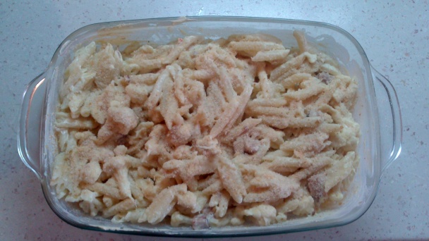 Zapekané penne s karfiolom a syrovou omáčkou (fotorecept) - obrázok 7