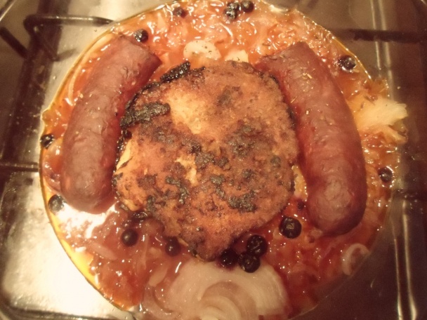 Plátky s kapustou a klobásou(fotorecept) - obrázok 5