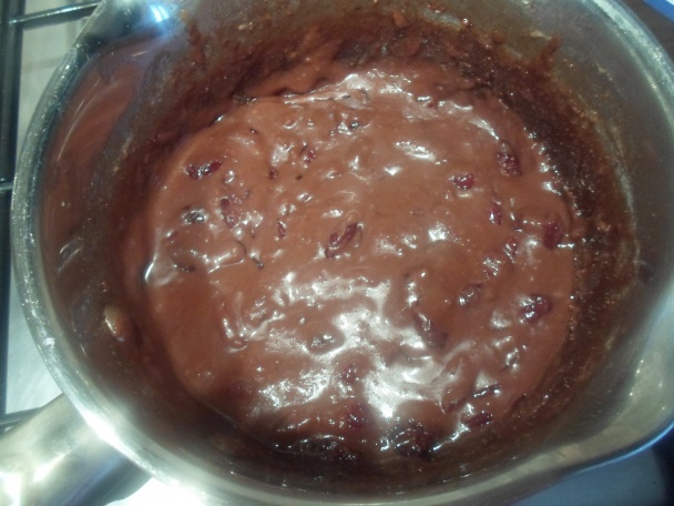 Čokoládový fondán s brusnicami (fotorecept) - obrázok 5