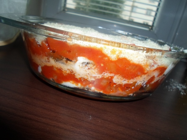 Zapečený baklažán s mozzarellou (fotorecept) - obrázok 6