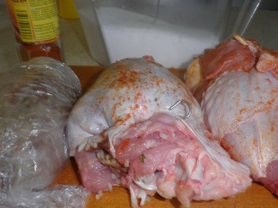 Morčacie krídlo plnené mäsom z diviaka (fotorecept) - obrázok 3