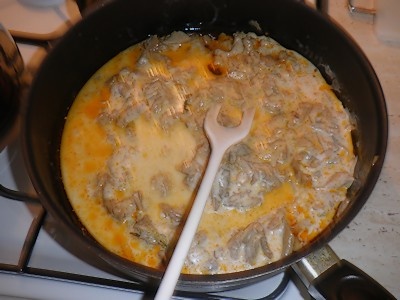 Hliva s cuketou v smotanovej omáčke (fotorecept) - obrázok 6