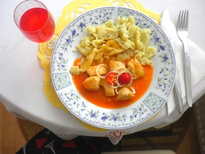 Kuracie mäso na paprike a cesnakové halušky - obrázok 6