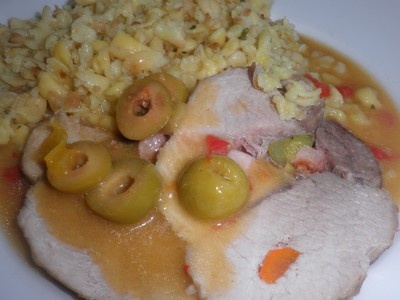 Bravčové pliecko, domáca tarhoňa, olivová omáčka (fotorecept) - obrázok 13