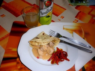 Morčacie mäso v zemiakovej lokši a pikantná mrkva (fotorecept) - obrázok 7