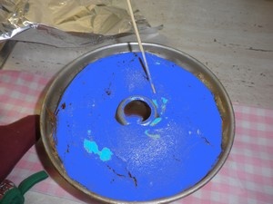 Dvojfarebná bábovka netradičnej farby (fotorecept) - obrázok 7