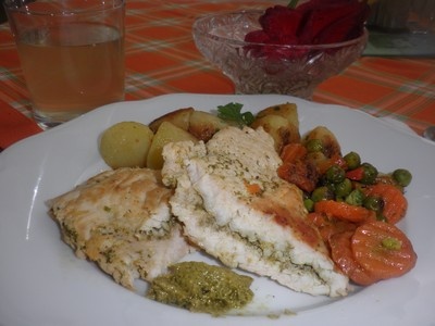 Prírodný morčací rezeň s bazalkovým pestom - nepodarený (fotorecept) - obrázok 6