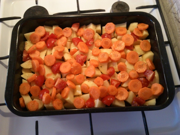 Kurča na zelenine - obrázok 1