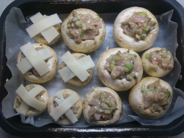 Plnené šampiňóny a pečené kurča - obrázok 4