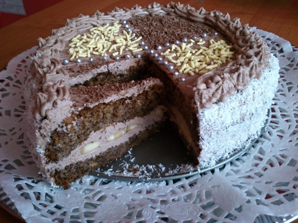 Jablková torta s banánom - obrázok 3