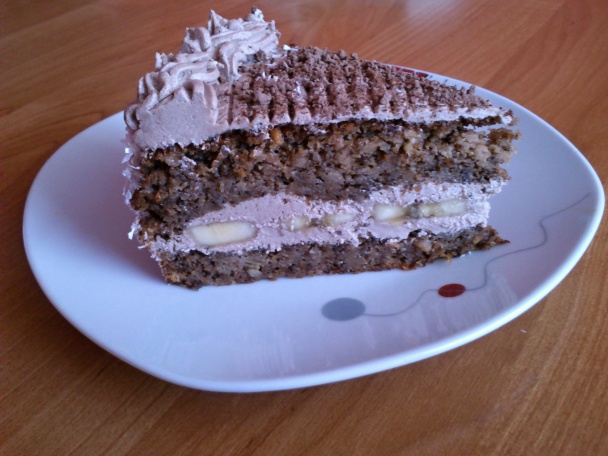 Jablková torta s banánom - obrázok 4