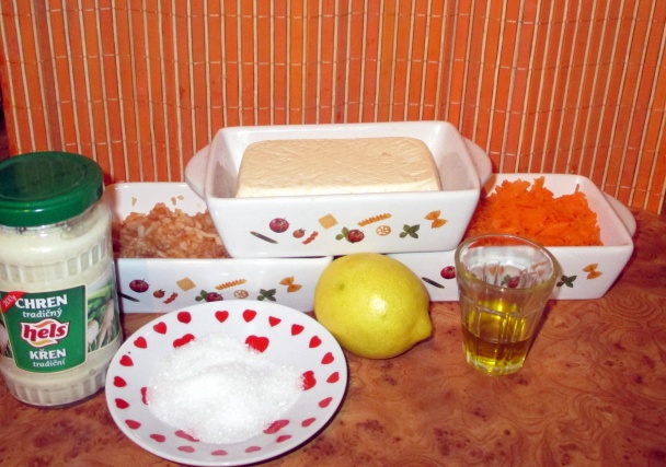 Mrkvový šalát s tofu (fotorecept) - obrázok 1