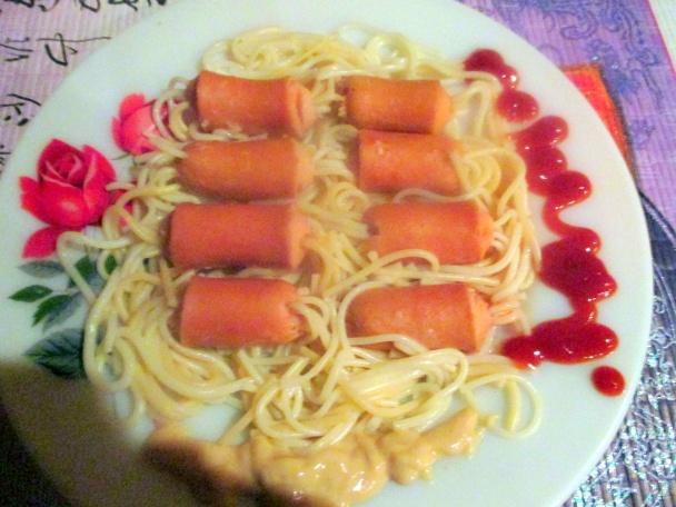 Párky so špagetami (fotorecept) - obrázok 4