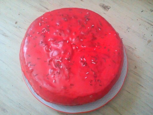 Ružová maková torta - obrázok 5