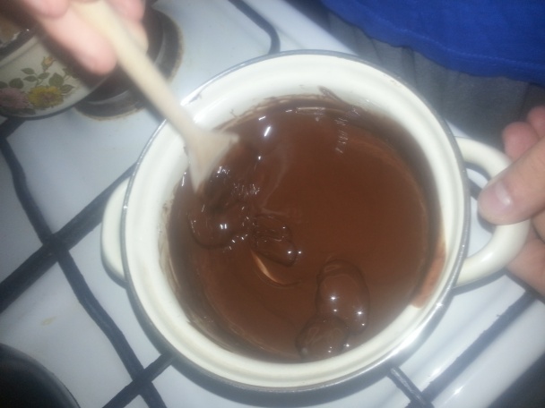 Ružová torta s tigrovitým vzorom  - obrázok 5