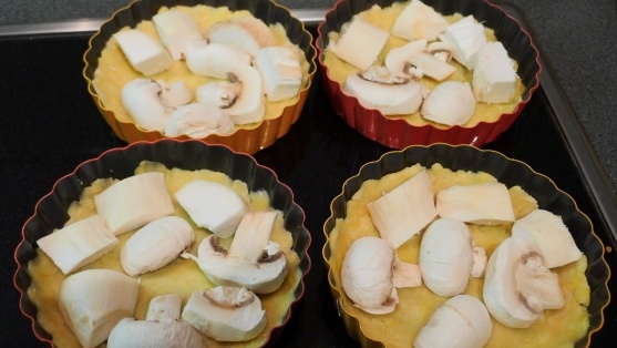 Šampiňónovo-hlivový mini quiche - obrázok 2