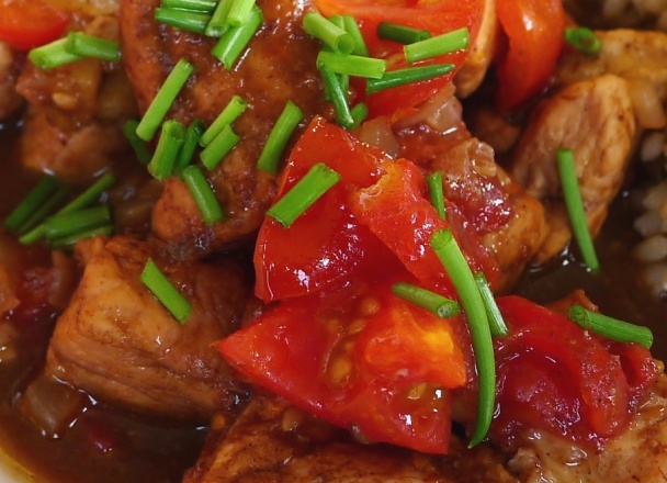 Morčacie kúsky v slivkovej omáčke s paradajkami - obrázok 5