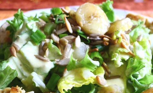 Šalát s ovocím a kuracím mäsom v curry zálievke - obrázok 6