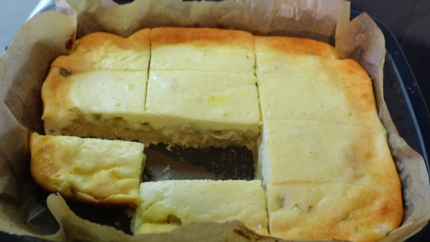 Rebarborový koláč s tvarohom - obrázok 5