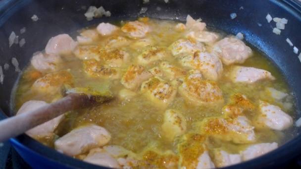 Kuracie mäso na curry a rasci - obrázok 3