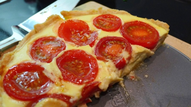 Paradajkový koláč s rukolou (fotorecept) - obrázok 12