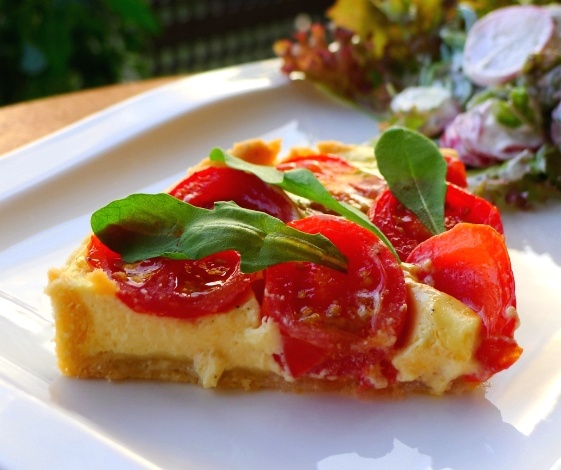 Paradajkový koláč s rukolou (fotorecept) - obrázok 13