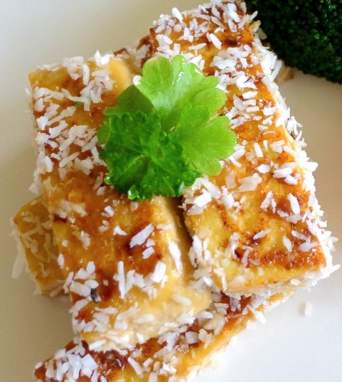 Tofu obalené v kokose so zeleninou (fotorecept) - obrázok 3