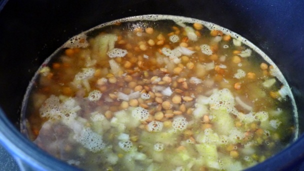 Tortiglioni so šošovicou, pórom a hroznom (fotorecept) - obrázok 2