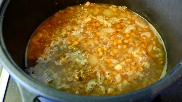 Tortiglioni so šošovicou, pórom a hroznom (fotorecept) - obrázok 4