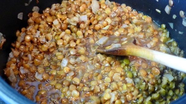 Tortiglioni so šošovicou, pórom a hroznom (fotorecept) - obrázok 6