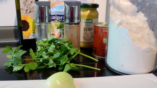 Korenisté sójové placky s opečenou polentou (fotorecept) - obrázok 7