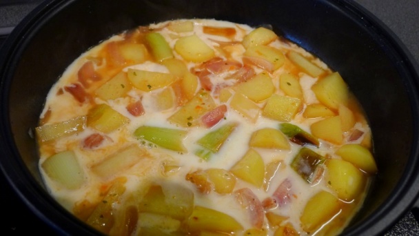 Cibuľové zemiaky na bielom víne (fotorecept) - obrázok 3