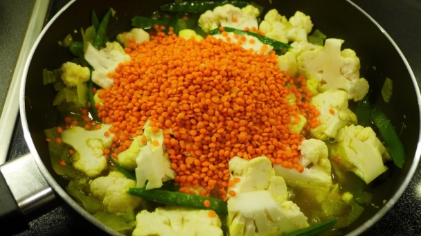 Karfiol s červenou šošovicou a sezamom (fotorecept) - obrázok 5