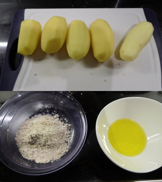 Zemiaky pečené so špaldovou múkou (fotorecept) - obrázok 1