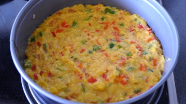 Kukurično-paprikový slaný koláč (fotorecept) - obrázok 5