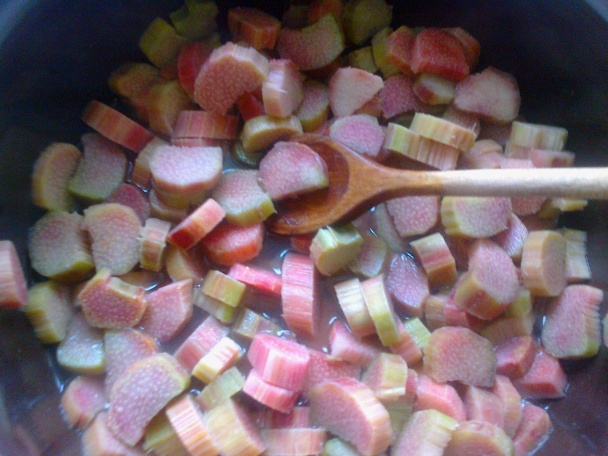 Rebarborovo- jahodový džem s banánmi - obrázok 3