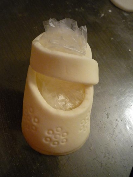 Topánočky na tortu - hmota marshmallows (fotorecept) - obrázok 8