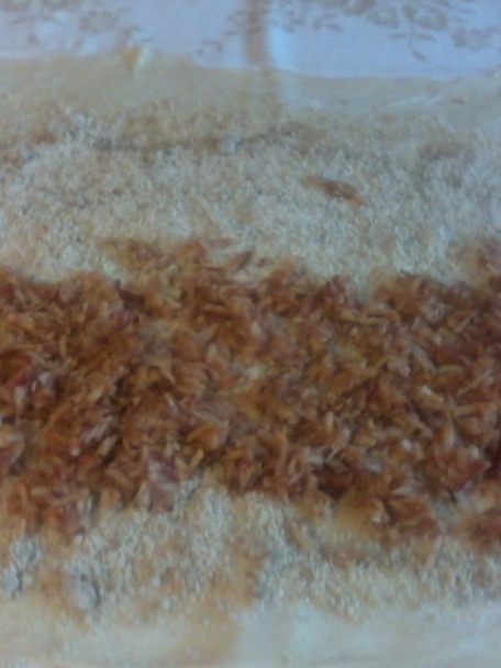 Domáca ťahaná štrúdľa s dvomi plnkami - obrázok 3