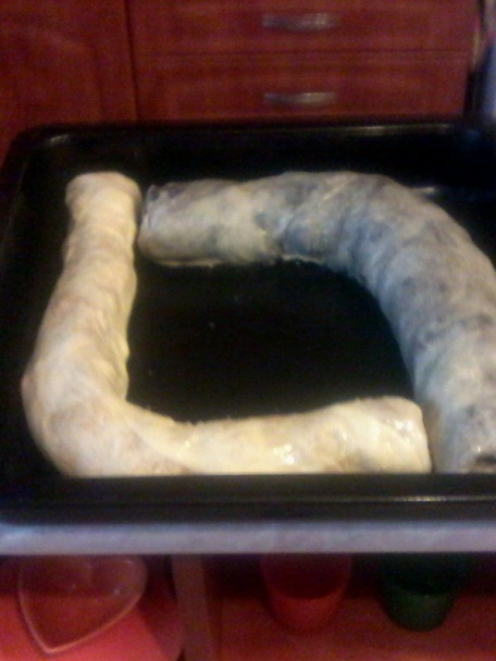 Domáca ťahaná štrúdľa s dvomi plnkami - obrázok 4