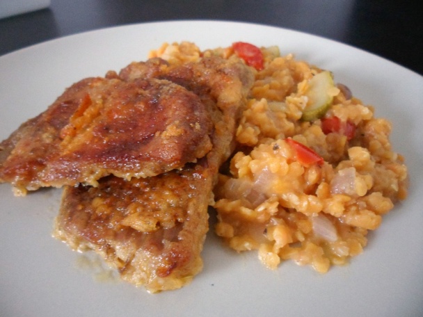 Pečené mäso s dusenou červenou šošovicou (fotorecept) - obrázok 10